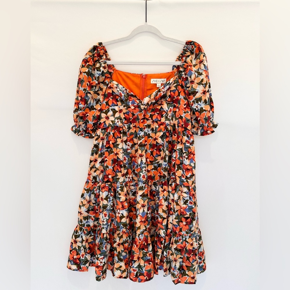 She + Sky Multicolor Floral Dress